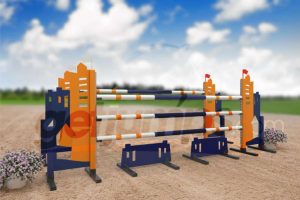 villa - orange and dark blue aluminum jumper jump