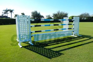 white horse jump trellis inspired